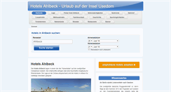 Desktop Screenshot of hotels-ahlbeck-usedom.de